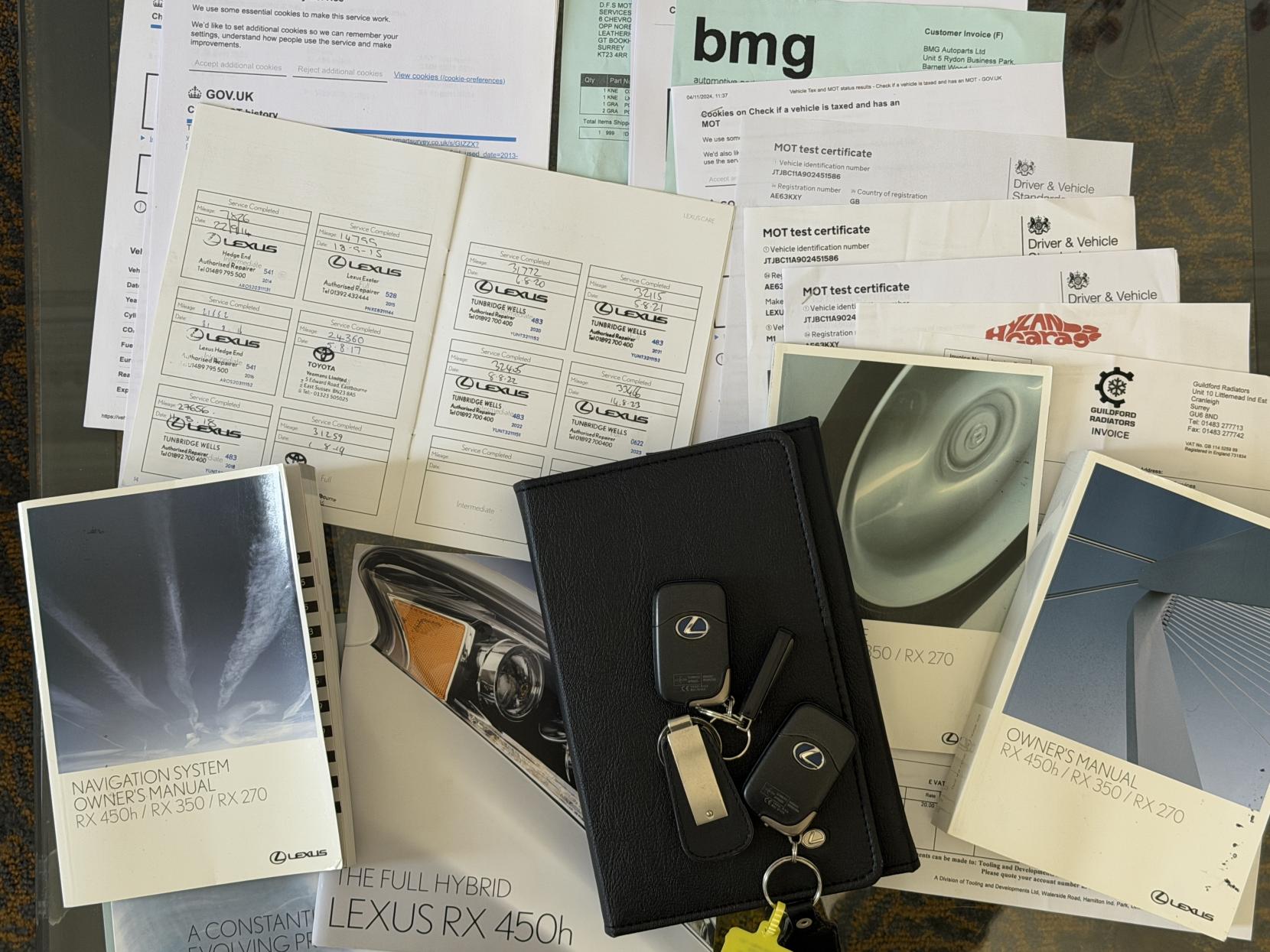 Lexus RX 3.5 450h V6 Luxury SUV 5dr Petrol Hybrid CVT 4WD Euro 5 (s/s) (299 ps)